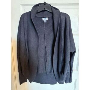 Old Navy Classic Gray Open Front Cardigan Sweater Casual Cozy‎ Layering